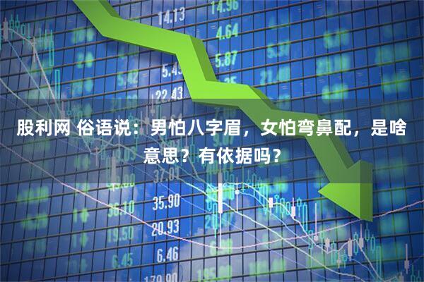 股利网 俗语说：男怕八字眉，女怕弯鼻配，是啥意思？有依据吗？